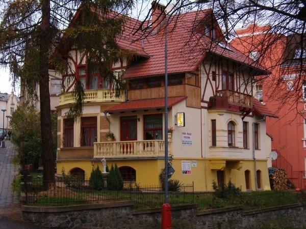 Penzion a interiér